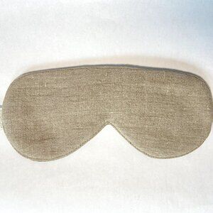 NWT Elizabeth W Linen and Silk Sleep Mask - Natural